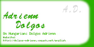 adrienn dolgos business card